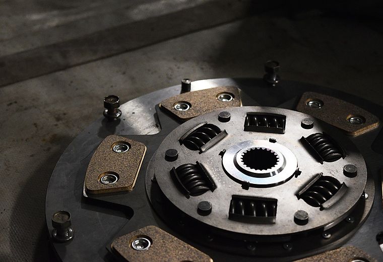 Clutch disc close-up